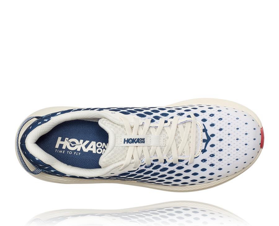 Chaussure Running Hoka One One Rincon 2 Homme - Blanche/Bleu - EDH-853214